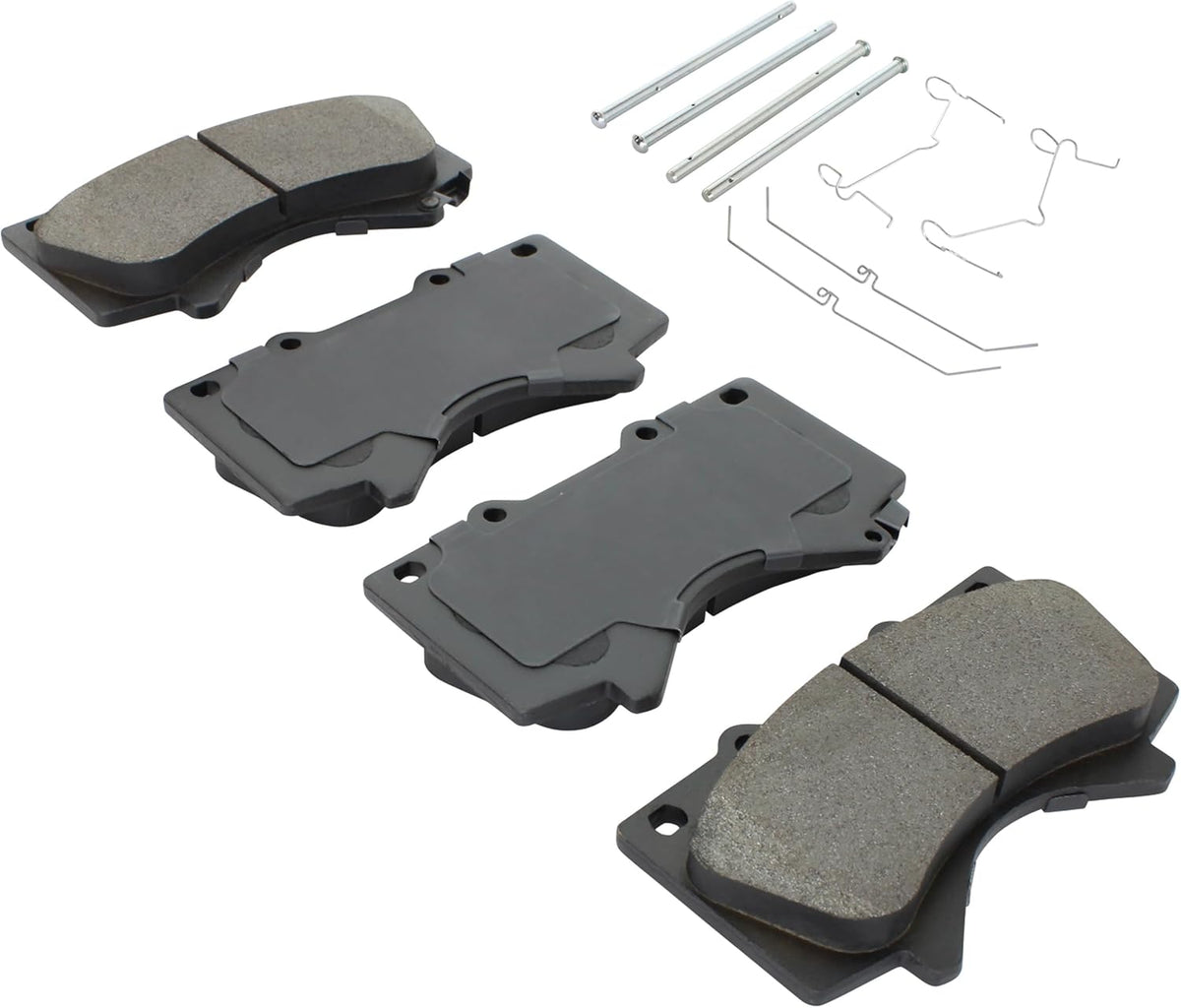 Premium Semi-Metallic Front Brake Pads (1001-1303M) Compatible with Lexus LX570 2008-2021, Toyota Land Cruiser 2008-2021, Toyota Sequoia 2008-2022, Toyota Tundra 2007-2021