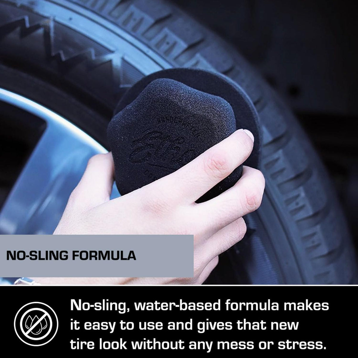 Ethos Graphene Shine - Trim & Tire Shine Spray, High Sheen, Non Greasy, Sling Free Finish! Conditions and Protects Rubber with UV Protection (16 Oz)