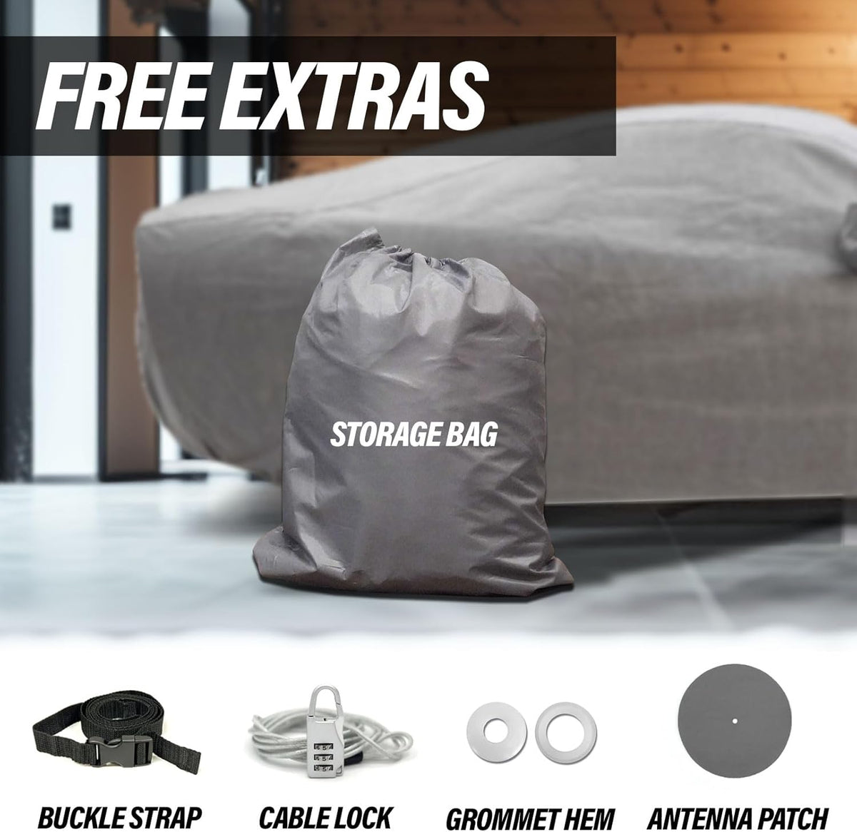 5 Layer Full Car Cover – Semi Custom Fit for Chevrolet Bel Air 1958 Hardtop 2-Door | All-Weather Protection: Dustproof, Windproof, UV-Resistant, Breathable & Durable