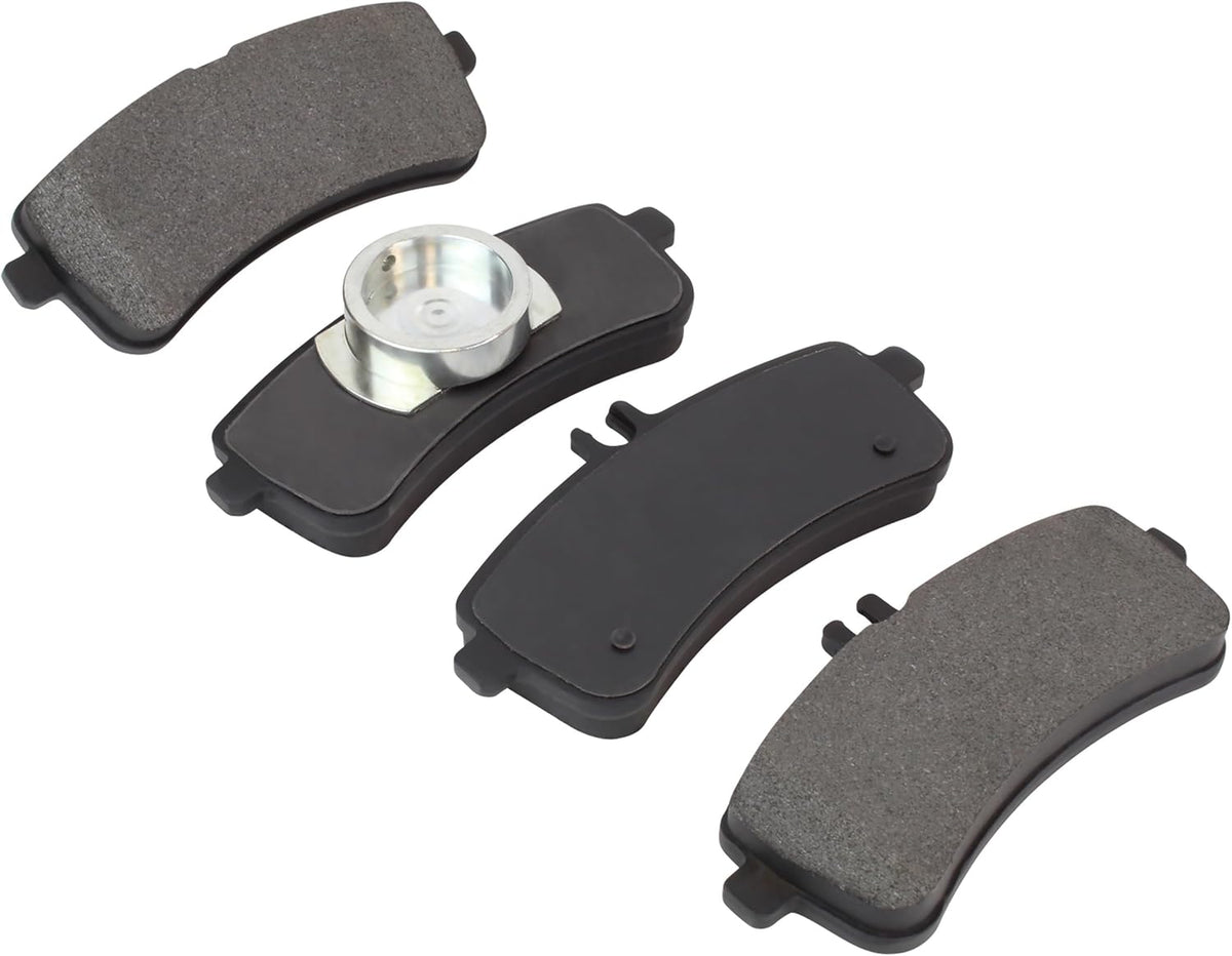 Premium Semi-Metallic Rear Brake Pads (1001-1669M) Compatible with 2013-2021 Mercedes-Benz (AMG GT 63/AMG GT 63 S/C63 AMG/C63 AMG S/S63 AMG/S65 AMG/SL63 AMG/SL65 AMG)