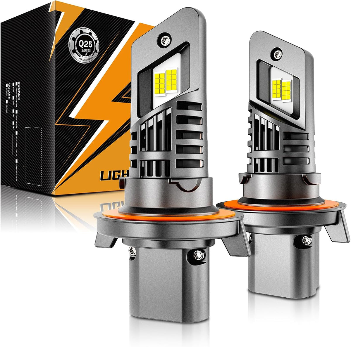 Auxbeam H13 9008 Fog Lights, 20000 Lumen 500% Brighter Wireless H13 Light for Off-Road Use or Fog Light, Plug and Play