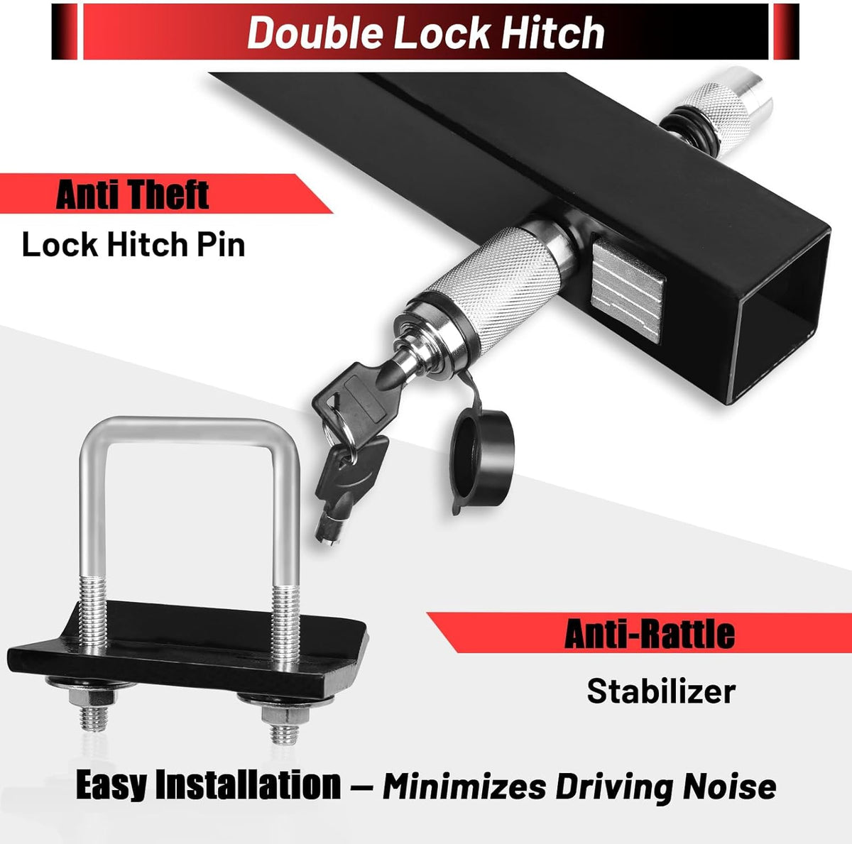 FORWODE Hitch Mount Bike Rack Fits 2 X 80 lbs Bicycle, Platform Bike Rack for Car SUV Truck, Qucik Released, Foldable Wobble Free, Locking Hitch,Fat and Standard, 2 Inch Receiver