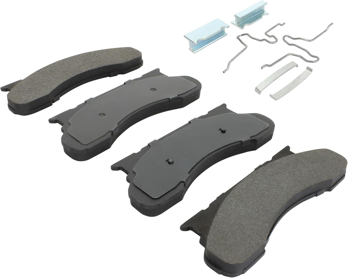 Premium Semi-Metallic Front Brake Pads (1001-0450AM) Compatible with 1973-1985 Ford (E-200 Econoline/E-250 Econoline/E-250 Econoline Club Wagon/E-350 Econoline/F-250/F-350 & More)