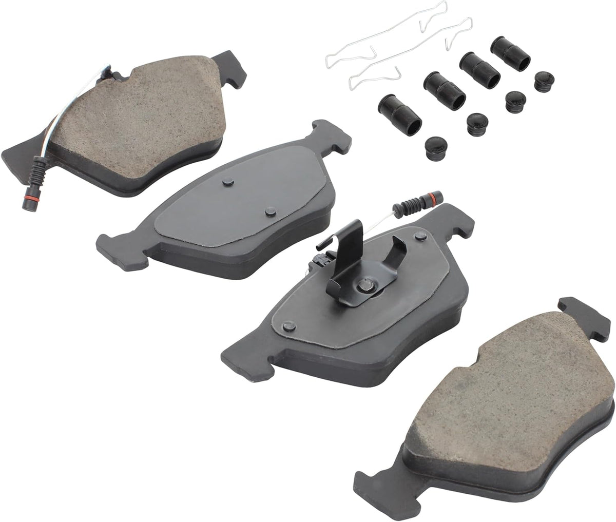 Premium Semi-Metallic Front Brake Pads (1001-0740M) Replacement for Mercedes-Benz CLK320 2002-1998, CLK430 2003-1999, E420 1997
