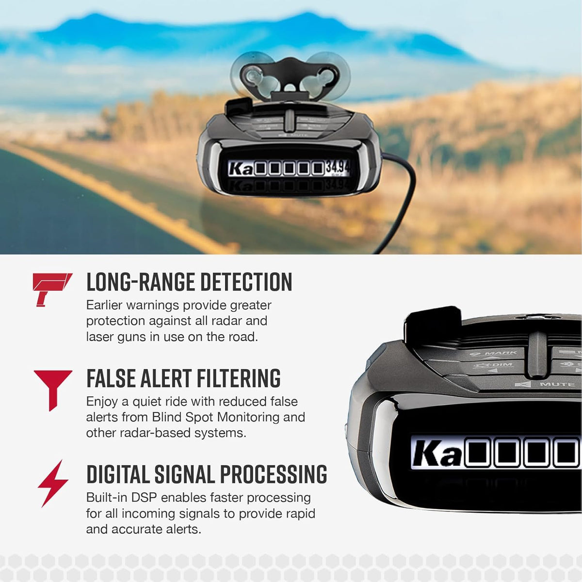 Cobra RAD 480i Radar Detector & SC 201 Smart Dash Cam + 2.5A OBD Port to Micro USB DIY Easy Hardwire Kit: Long Range Rapid Radar Detection, Full HD 1080P Video + 16GB SD Card, Built-in WiFi & GPS