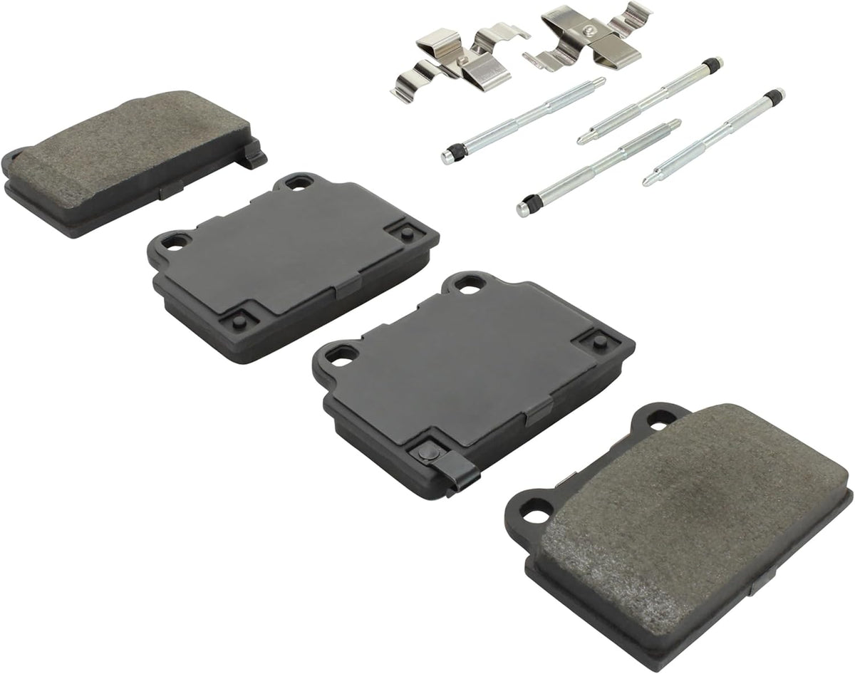 Premium Semi-Metallic Rear Brake Pads (1001-1368M) Compatible with Mitsubishi Lancer 2008-2015