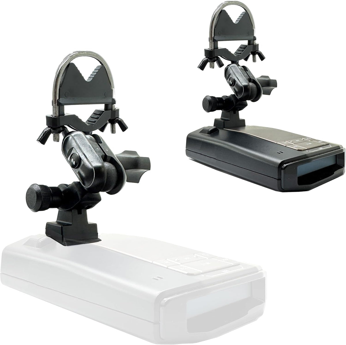 Heavy Duty U-Bolt Rearview Mirror Stem Mount Holder Compatible with M1 M2 Dash Camera for Escort Max360c Max 3 4 MKII MAXCAM X IXc Cobra DualPro GT 360 RAD 700i Radar Detector (EZ Mag-net Connection)