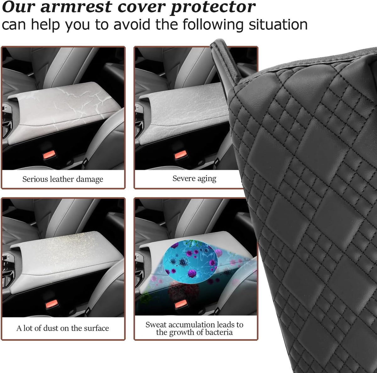 SKTU for 2025 BMW X3 Accessories Center Console Cover for 2025 BMW X3 Armrest Cover BMW X3 2025 Accessories 2025+ X3 (30 xDrive/M50 xDrive) Center Console Cushion
