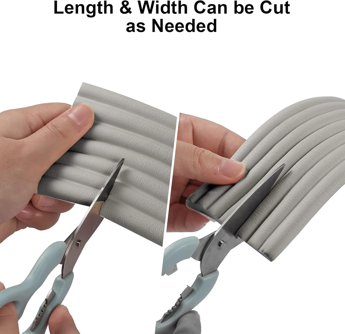 Baby Proofing Edge Protector 6.6 feet with 3M Strong Adhesive Pre-Taped, Baby Proof Padding Extra Wide Edge Safety Guards for Sharp Edges, Table, Desk- Grey