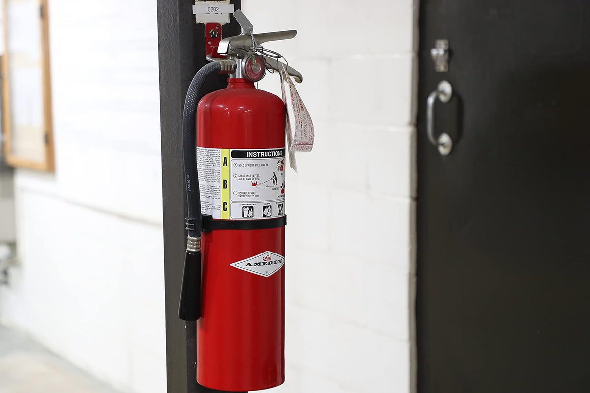Amerex B456 ABC Dry Chemical Fire Extinguisher with Aluminum Valve, 10 lb