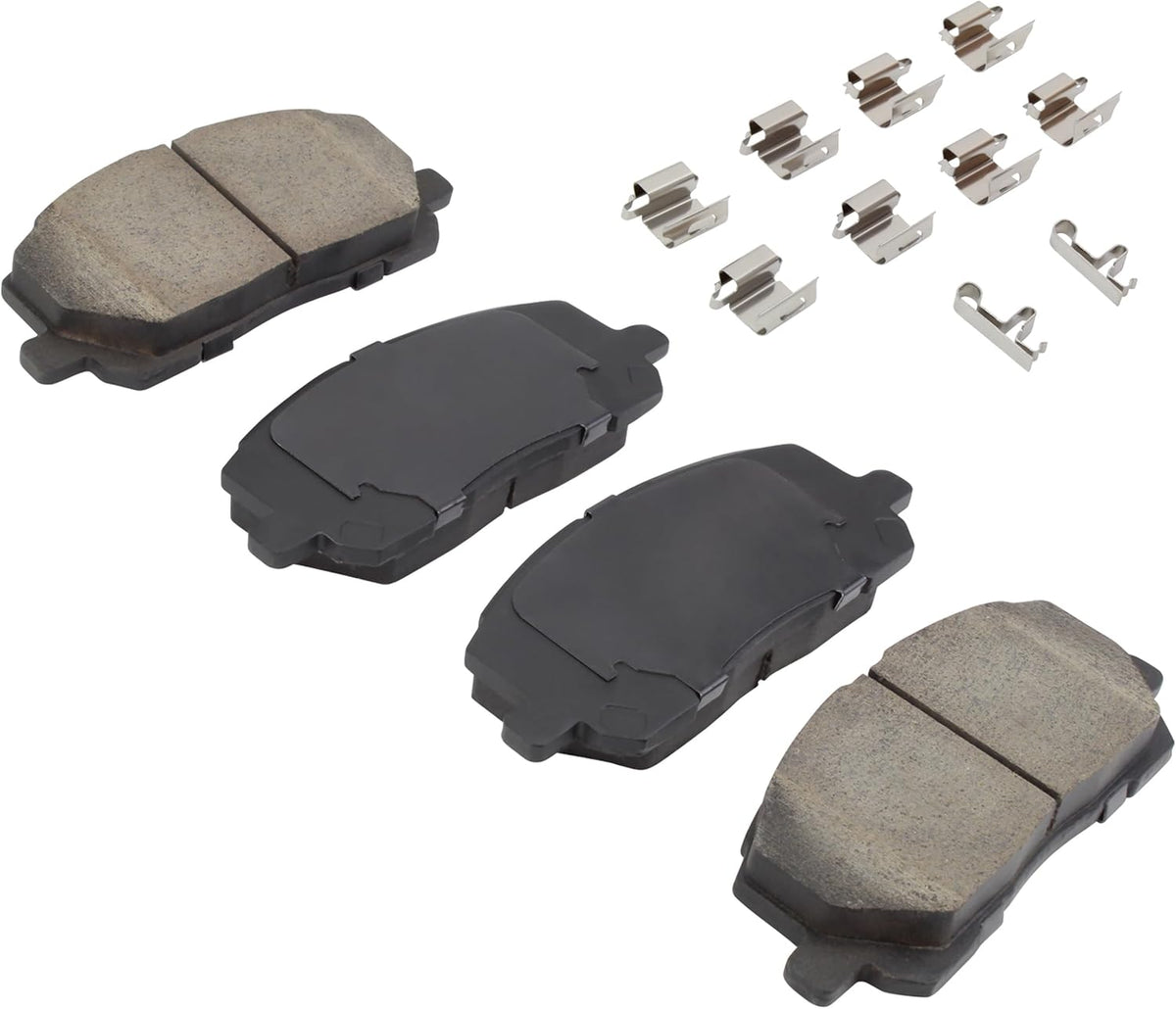 Premium Ceramic Front Brake Pads (1001-0884C) Compatible with Toyota Highlander 2001-2007