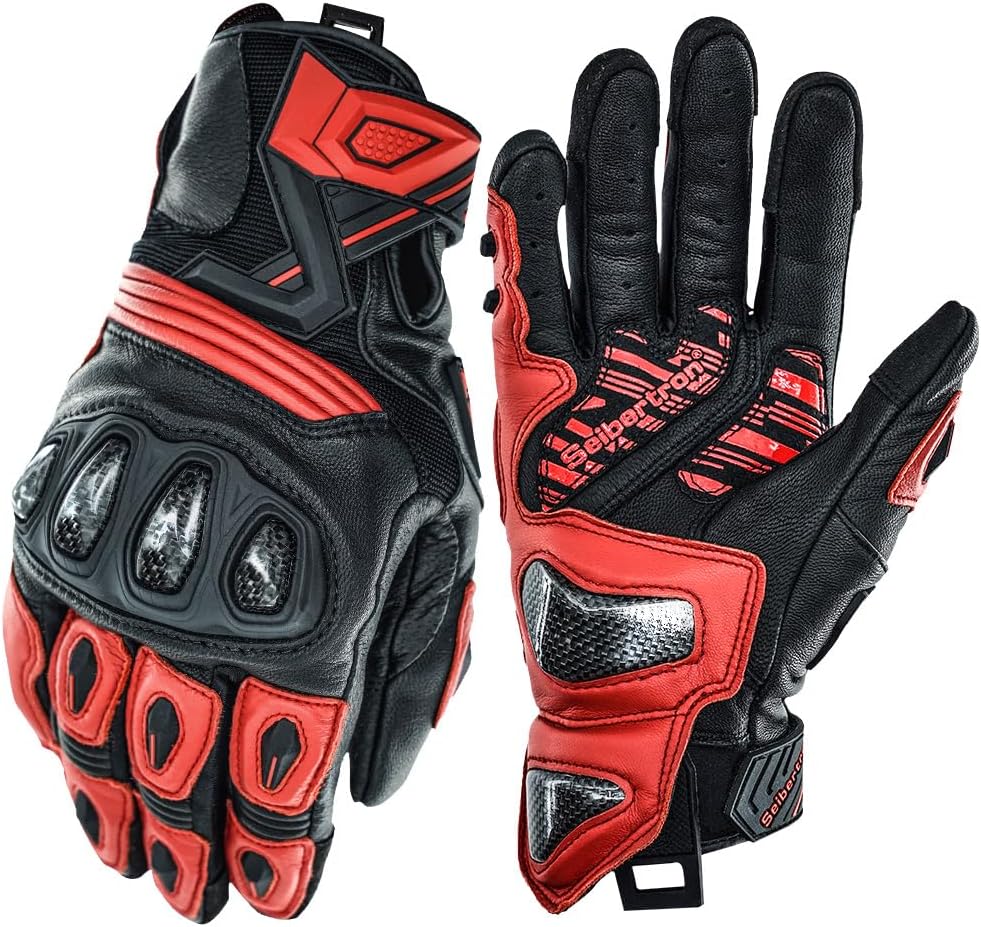 Seibertron SPS Series Touchscreen Motorcycle Motocross BMX ATV MTB Bicycle Cycling Full or Half Finger Gloves Adult and Youth