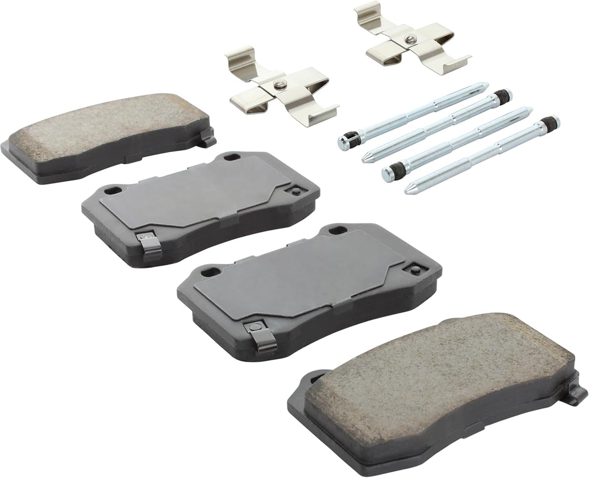Premium Semi-Metallic Rear Brake Pads (1001-1053AM) Compatible with Hyundai Genesis Coupe 2010-2016
