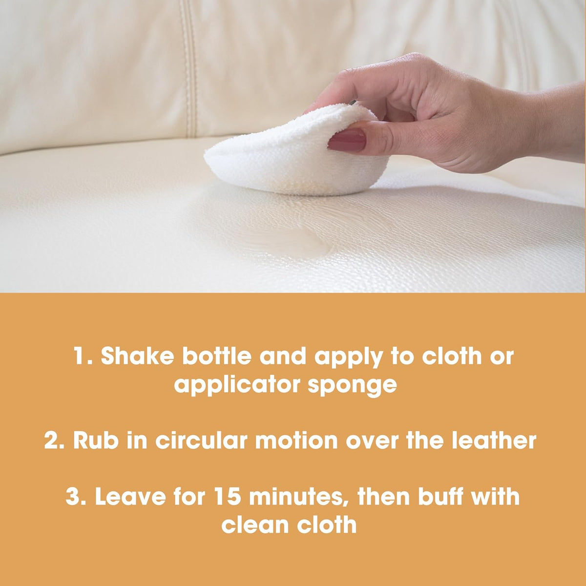 Furniture Clinic Leather Protection Cream | 2-in-1 Leather Conditioner & Waterproofing Protector for Furniture, Shoes, Car Seats & More | Prevent Stains While Nourishing | 8.5oz/ 250ml