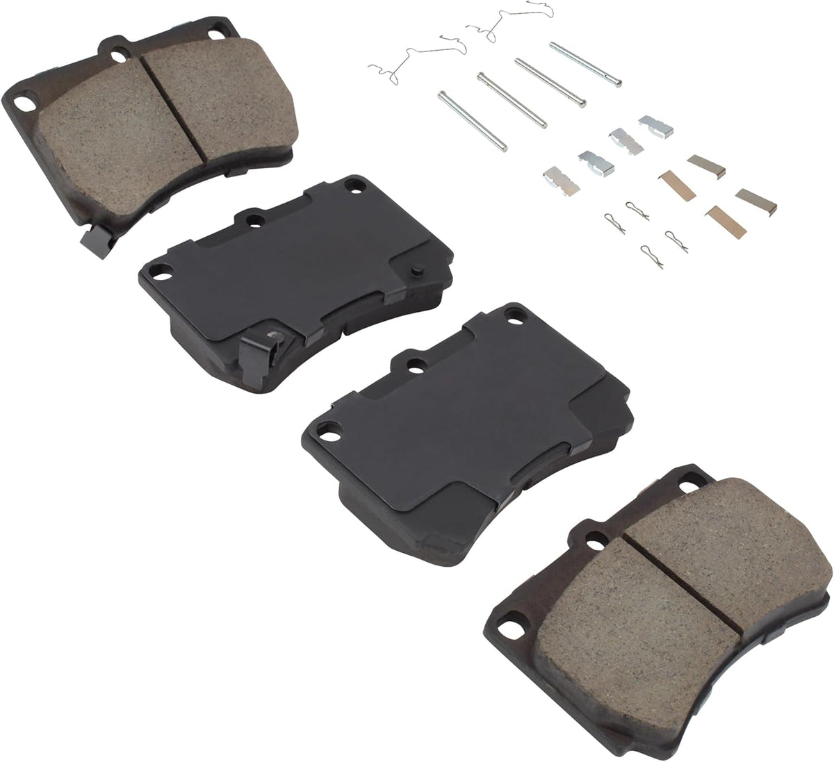 Premium Semi-Metallic Front Brake Pads (1001-0466M) Compatible with Ford Aspire 1997-1994, Escort 1993-1991, Kia Rio 2002-2001, Mazda 323 1994-1990, Protege 1998-1990 & More
