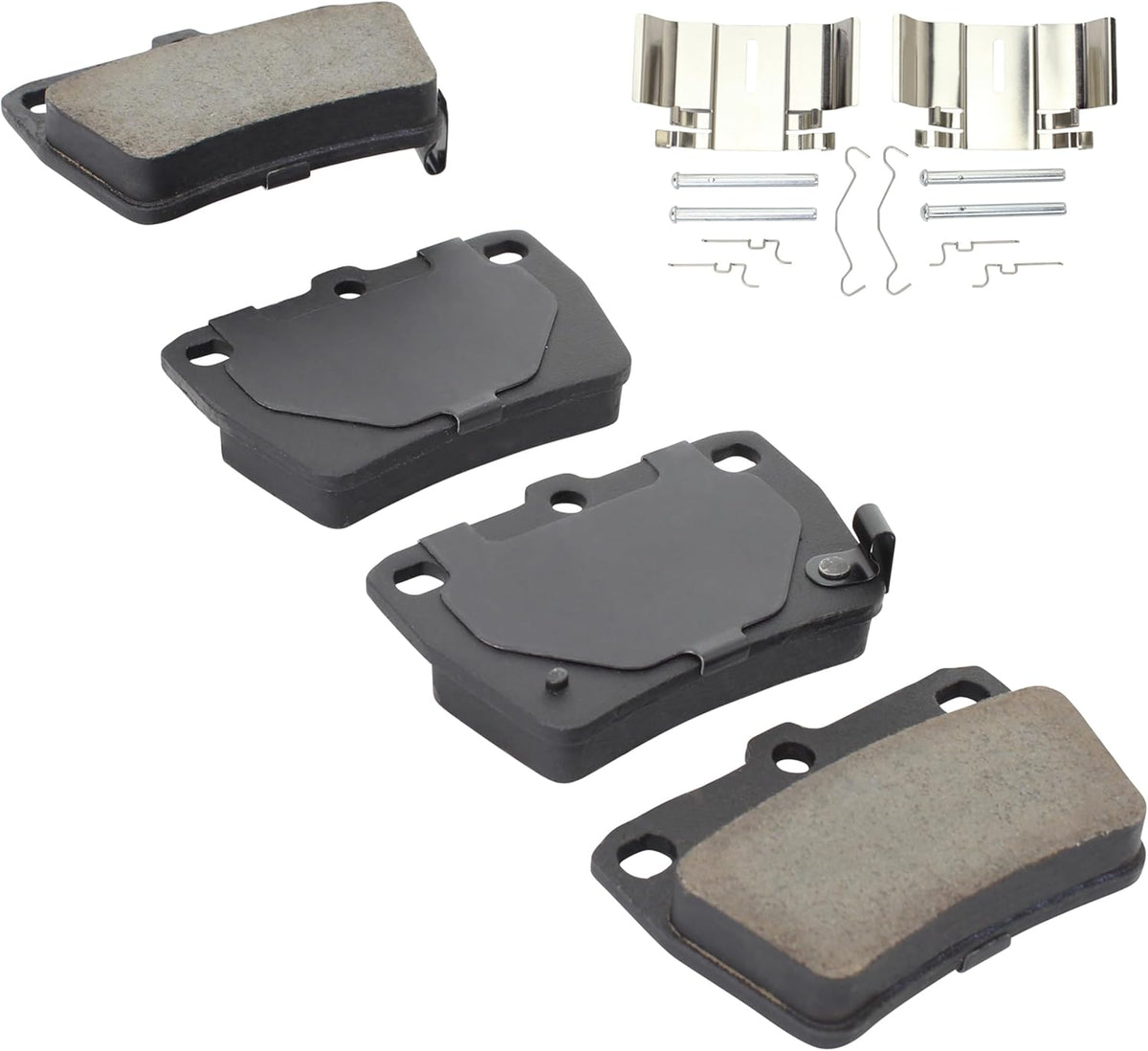 Premium Ceramic Rear Brake Pads (1001-1051C) Compatible with Toyota RAV4 2004-2005