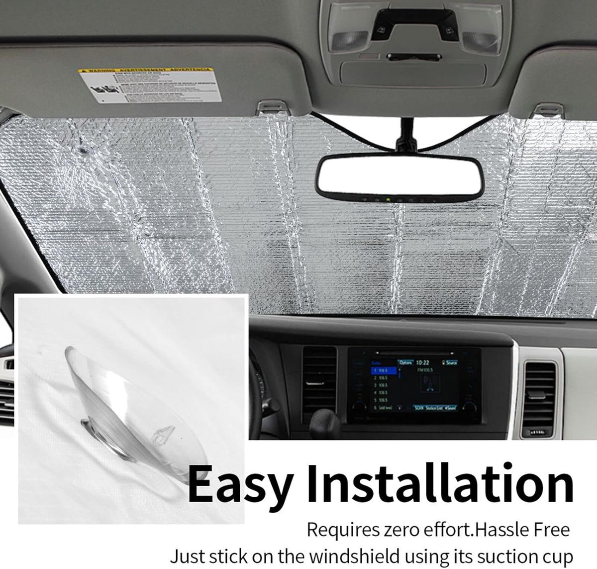 Raccoon Driving Car Windshield Sunshade Front Window Sun Visor Protector Foldable Shield Cover for Truck SUV