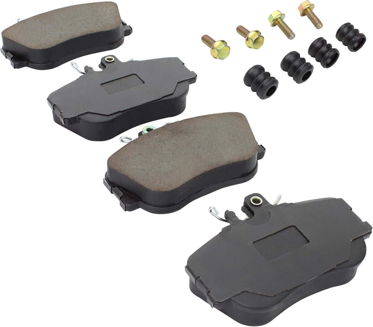 Premium Semi-Metallic Front Brake Pads (1001-0645M) Replacement for Mercedes-Benz C220 1996-1994, C230 1998-1996, C280 1995-1994