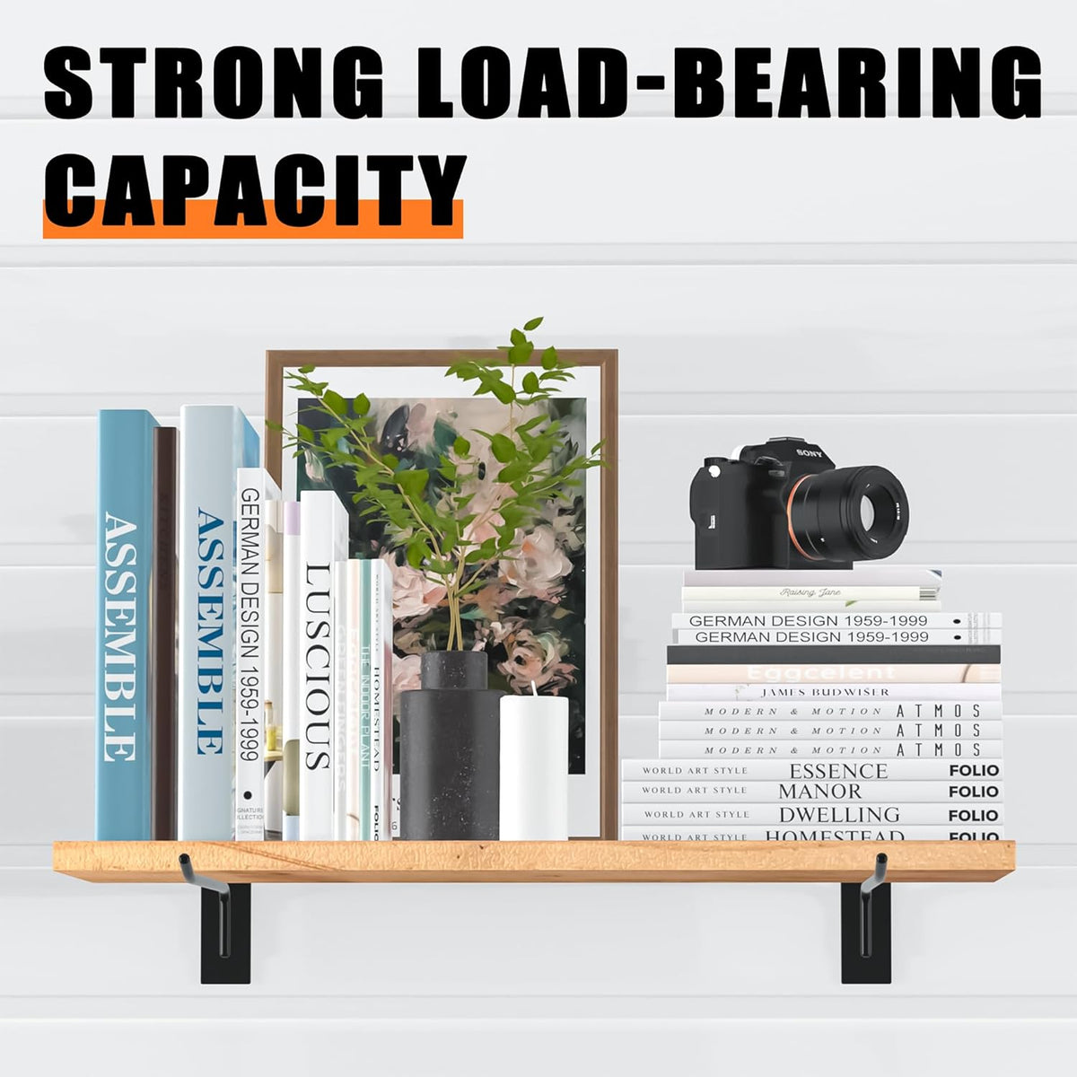 Heavy-Duty Slatwall Hooks (10 inch) - Black Metal Storage Solution - 25 Pack for Garage, Workshop, & Retail Displays