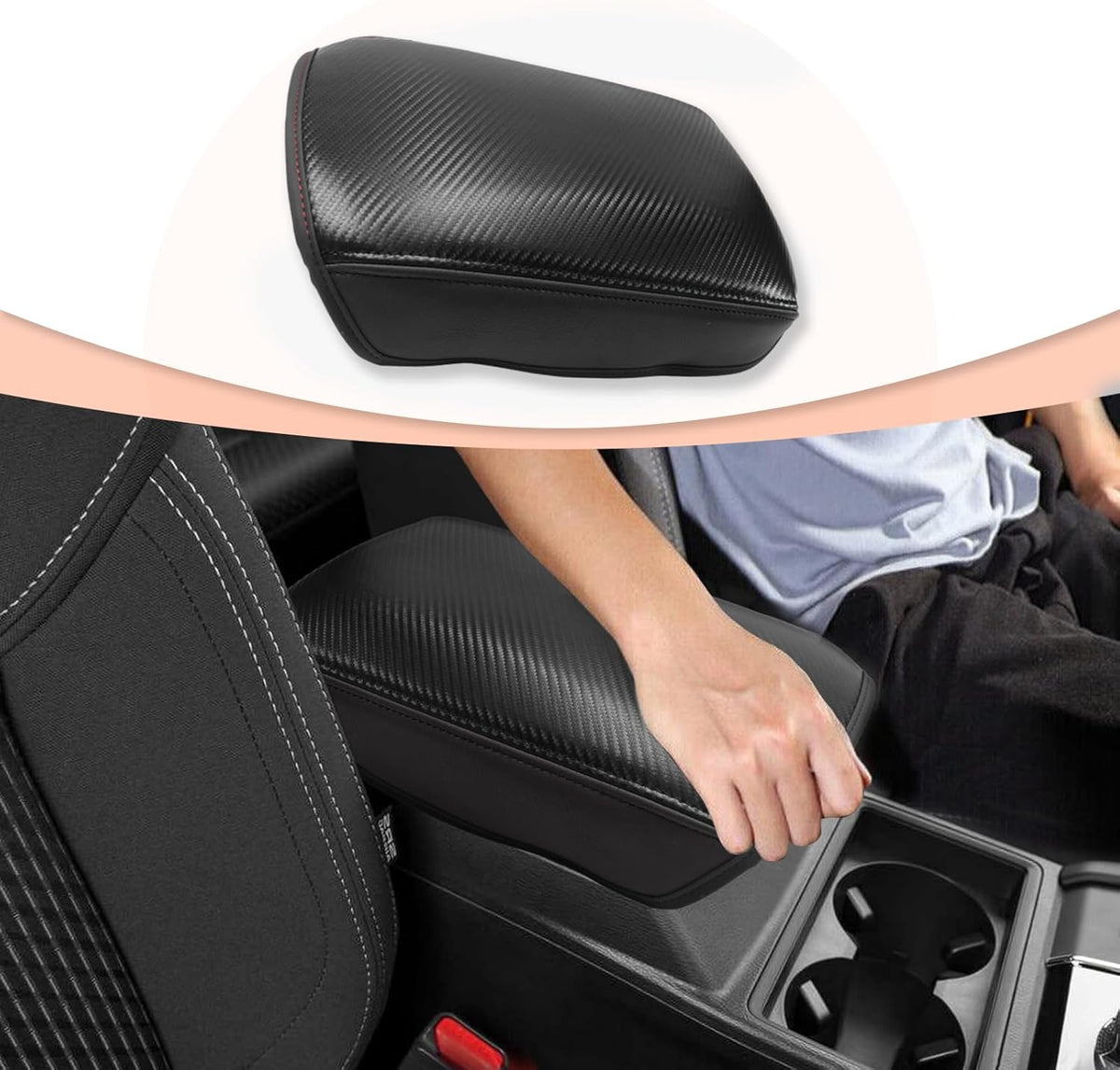 CDEFG for Mitsubishi Outlander Accessories 2025 2024 2023 2022 Center Console Car Armrest Cover (SE/Black Edition/SEL) Console Protector Pad Arm Rest Interior (Not for Outlander Sport)
