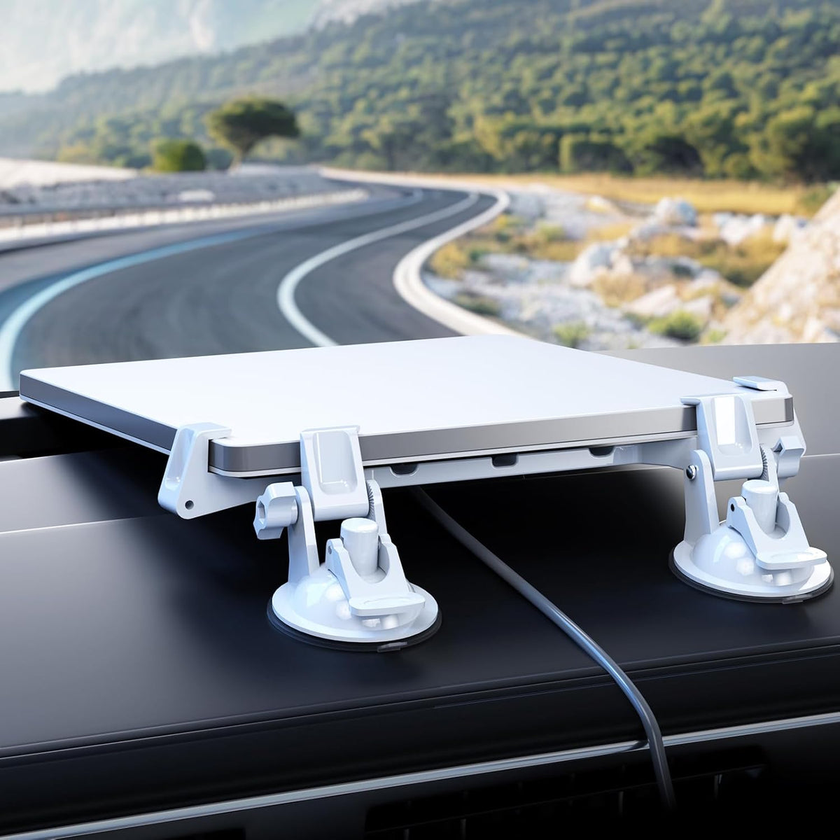 Linkoostar Starlink Mini Suction Cup Mount for Dashboard & Windshield Ensures Stable Satellite Signal, Secure Starlink Mini Car Mount High Strength Suction Base Mounting Kit Suitable for Most Vehicles