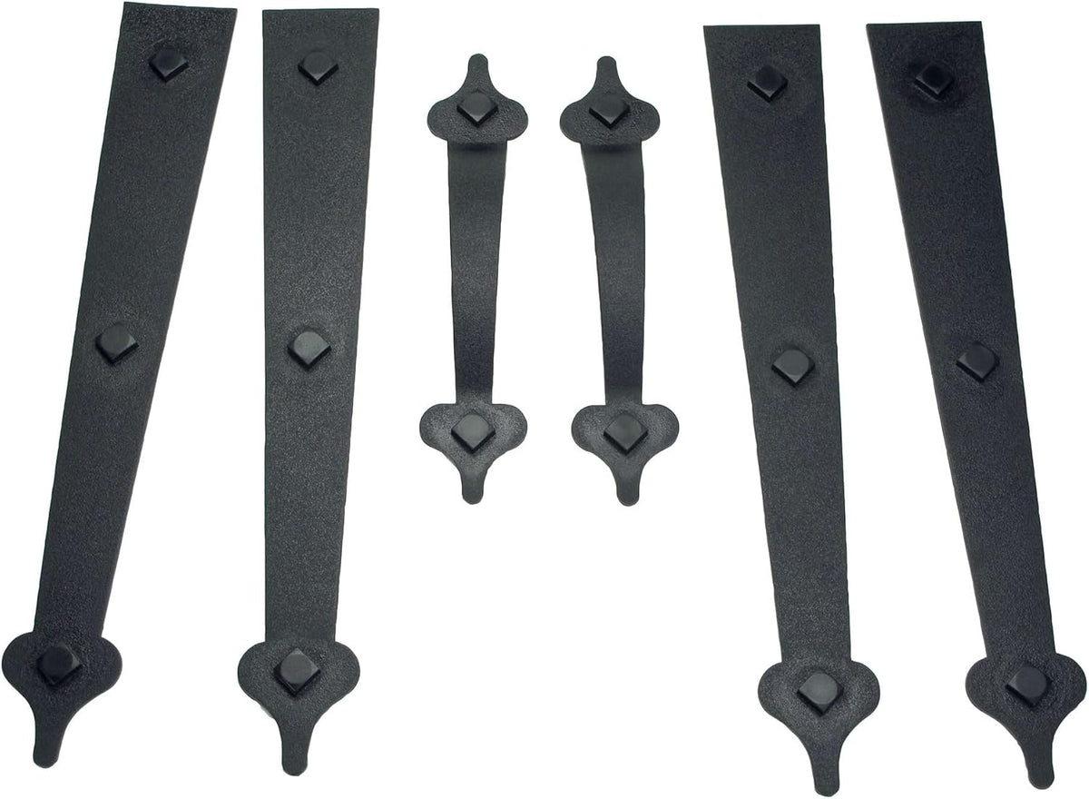 Household Essentials Garage Handle and Hinge Magnets – Decorative Magnetic Hardware Steel Doors, Easy Installation, Durable & Weatherproof, Set of 6