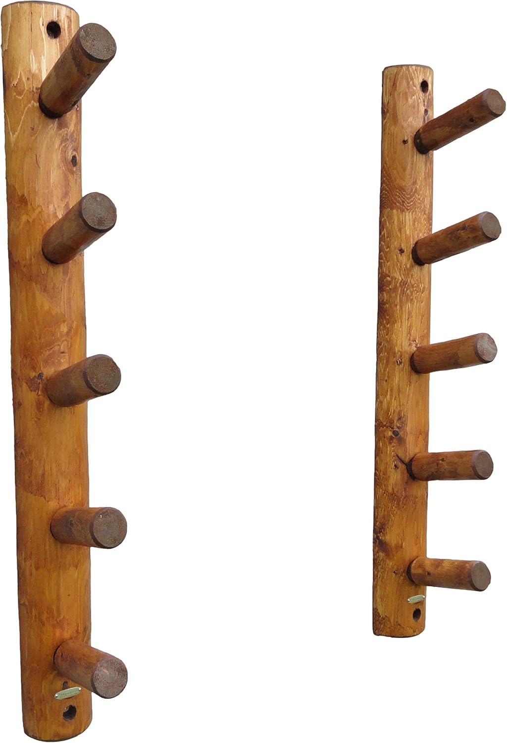 10-Place Wall-Mounted Ski Log Racks - Skis Wall Mount Garage Racks, Indoor & Outdoor Vertical Ski Holders for Walls, Hangers for Skis Indoor Storage Rack, Garage Hanging Rack - Canyon Brown