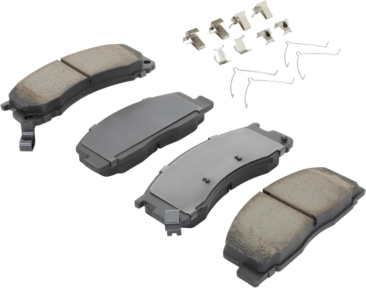 Premium Ceramic Front Brake Pads (1001-0615C) Compatible with Toyota Previa 1991-1996