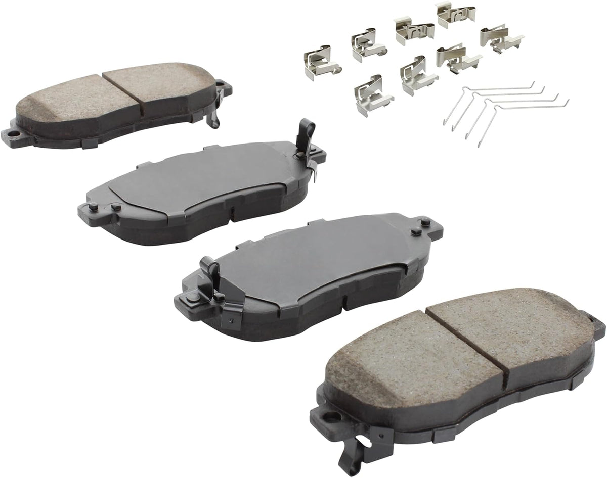 Premium Ceramic Front Brake Pads (1001-0619C) Compatible with Lexus GS300 2005-1993, GS400 2000-1998, GS430 2005-2001, IS300 2005-2001, SC430 2010-2002, Toyota Supra 1998-1993
