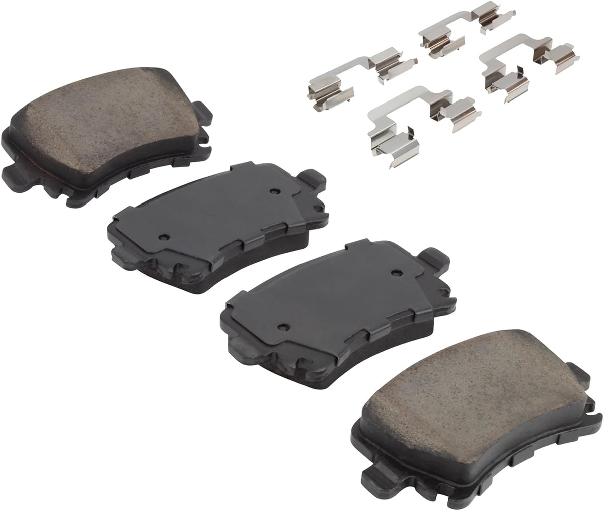 Premium Ceramic Rear Brake Pads (1001-1108AC) Compatible with Audi A6 Quattro 2011-2011, Audi TTS Quattro 2009-2015, Volkswagen Passat 2006-2007, Volkswagen Passat CC 2009-2012