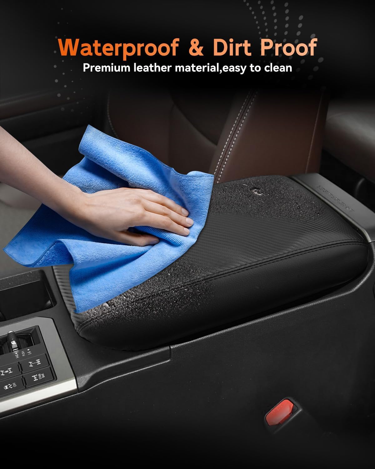 CDEFG for 2024 2025 Toyota Land Cruiser 250 Center Console Cover Armrest Box Cover for Land Cruiser (1958, Land Cruiser) Accessories Arm Rest Protector