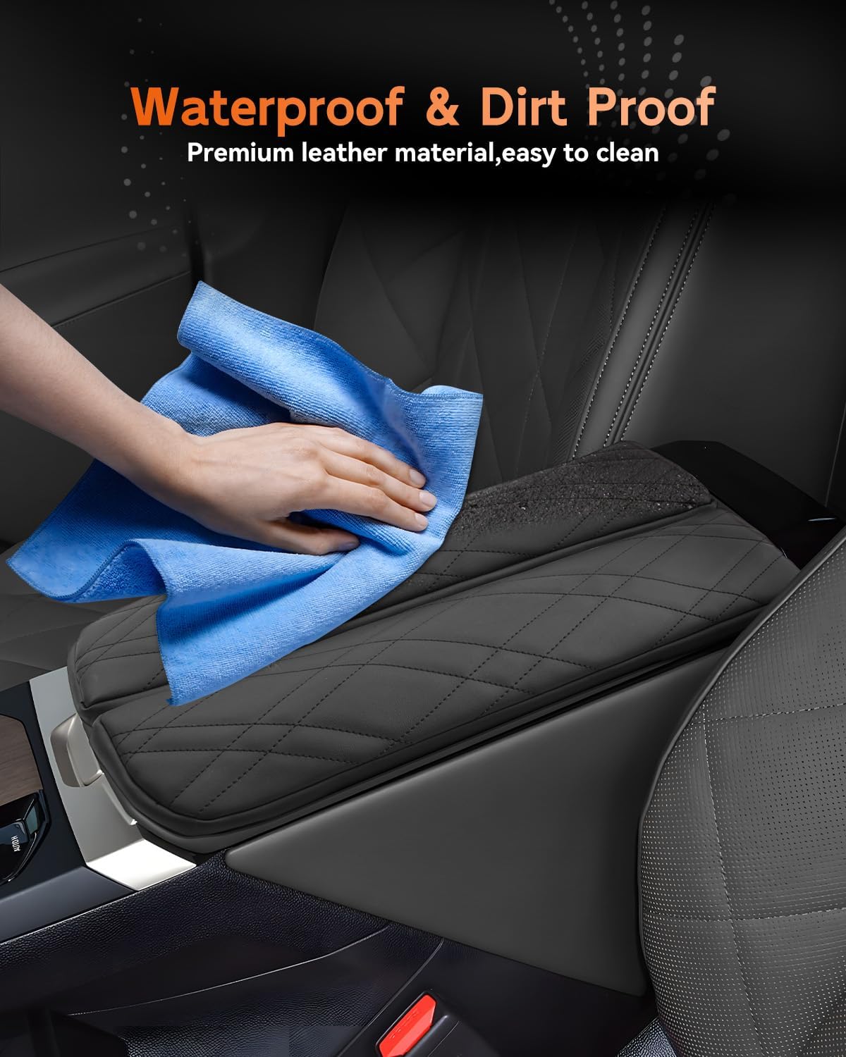 CDEFG for 2022-2025 BMW iX Center Console Cover Armrest Box Cover for 2023 2024 2025 iX (xDrive50, M60) Accessories Console Arm Rest Protector