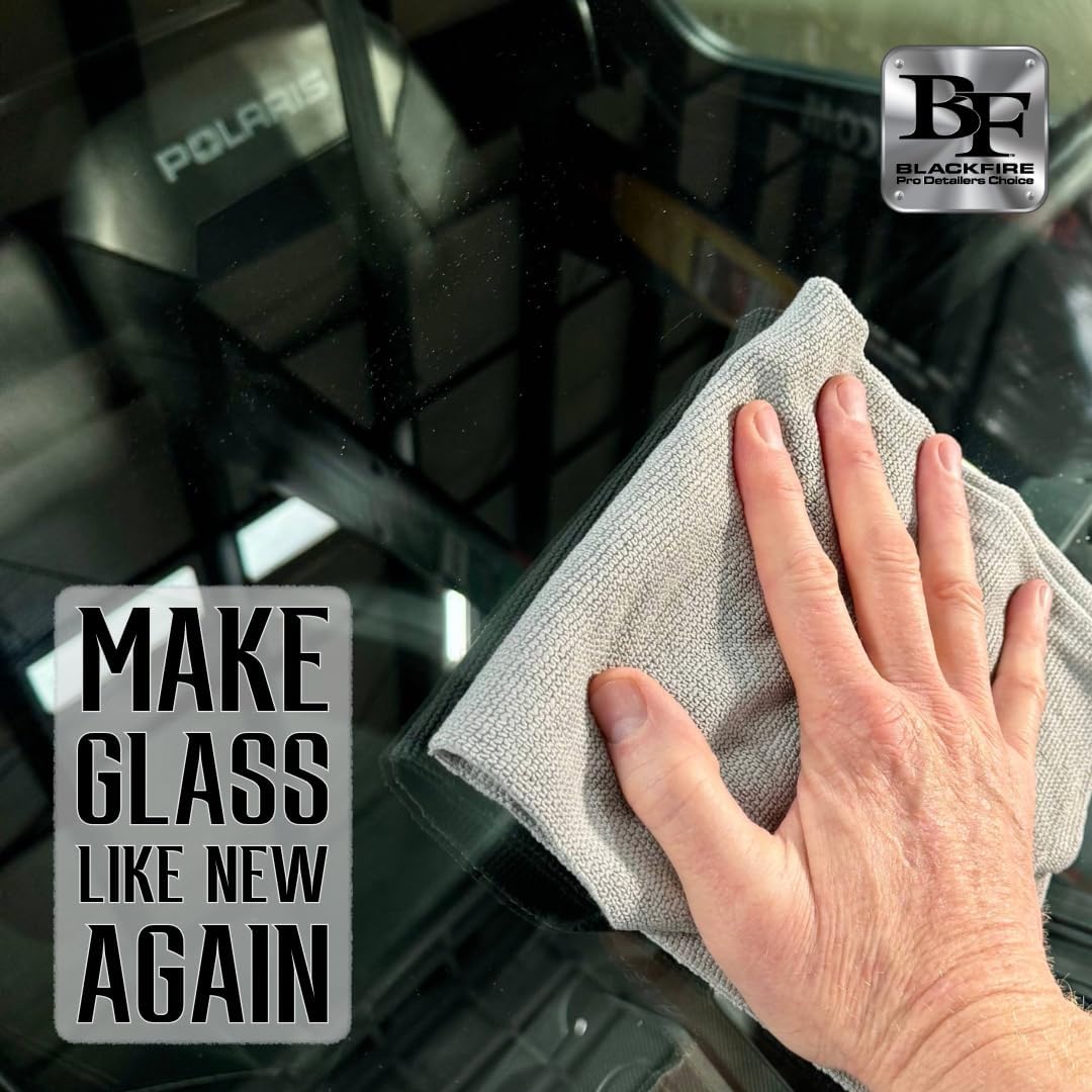 Blackfire Pro Detailers Choice Glass Cleaner | Streak-Free & Ammonia-Free Formula | Safe for Tinted Windows & Automotive Glass | BF-430 | 32 oz Spray Bottle