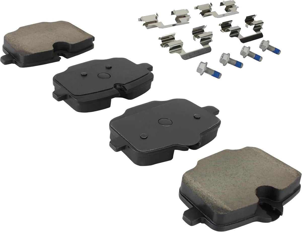 Premium Ceramic Rear Brake Pads (1001-1850C) Compatible with 2016-2024 BMW (530e/530i/540i/740i/750i/840i/840i Gran Coupe/iX/M550i xDrive/X3/X4/X5/X6/X7 & More)