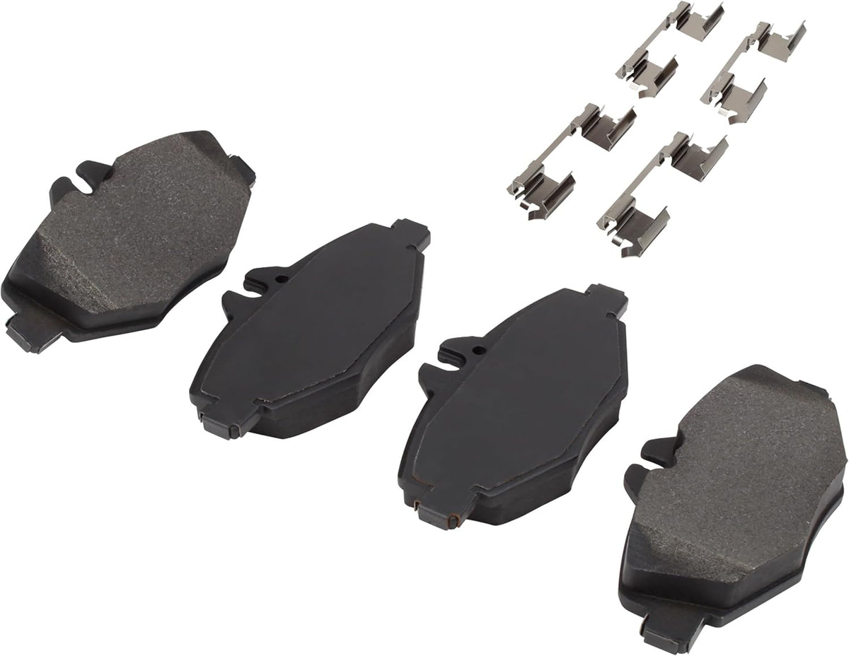 Premium Semi-Metallic Front Brake Pads (1001-0987M) Compatible with Mercedes-Benz E320 2003-2009, Mercedes-Benz E350 2006-2009