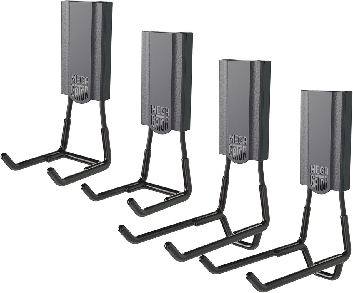 GATOR MAGNETICS MEGA 3" and 4.5" Open Hook 4 Pack - Magnetic Heavy Duty Garage Hooks with 45 lb Hold for Steel Surfaces - Garage Organization for Tools, Ladders, Weed Eaters, and More
