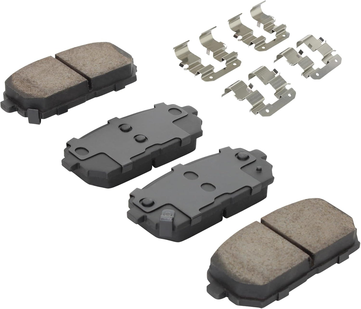 Premium Ceramic Rear Brake Pads (1001-1296C) Compatible with Kia Rondo 2007-2012