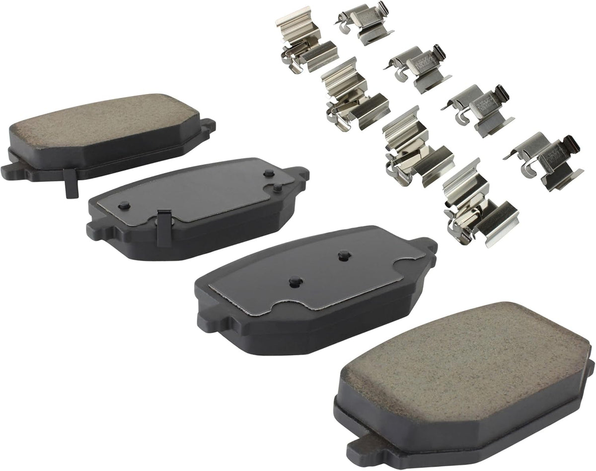 Premium Ceramic Rear Brake Pads (1001-2231C) Compatible with Ford Explorer 2020-2024, Ford Mustang 2024-2024, Ford Police Interceptor Utility 2020-2025, Lincoln Aviator 2020-2025