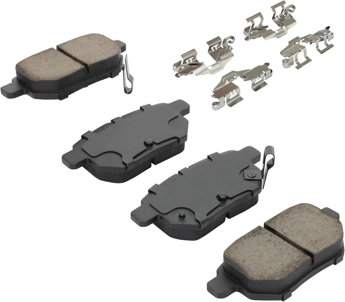 Premium Semi-Metallic Front Brake Pads (1001-1354M) Compatible with Pontiac Vibe 2009-2010, Scion tC 2011-2016, Scion xB 2008-2015, Toyota Matrix 2009-2013, Toyota Yaris 2012-2018