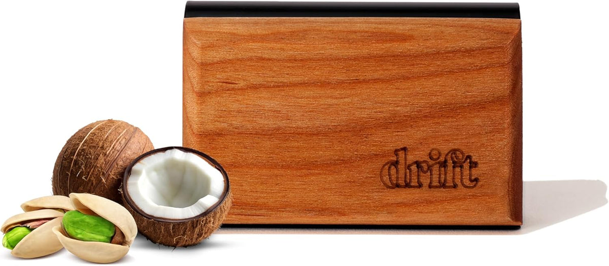 Drift Car Air Freshener - Wood Fragrance - Automotive Odor Eliminator - Long Lasting Scent - Scent Refill - Coconut & Pistachio Starter Kit