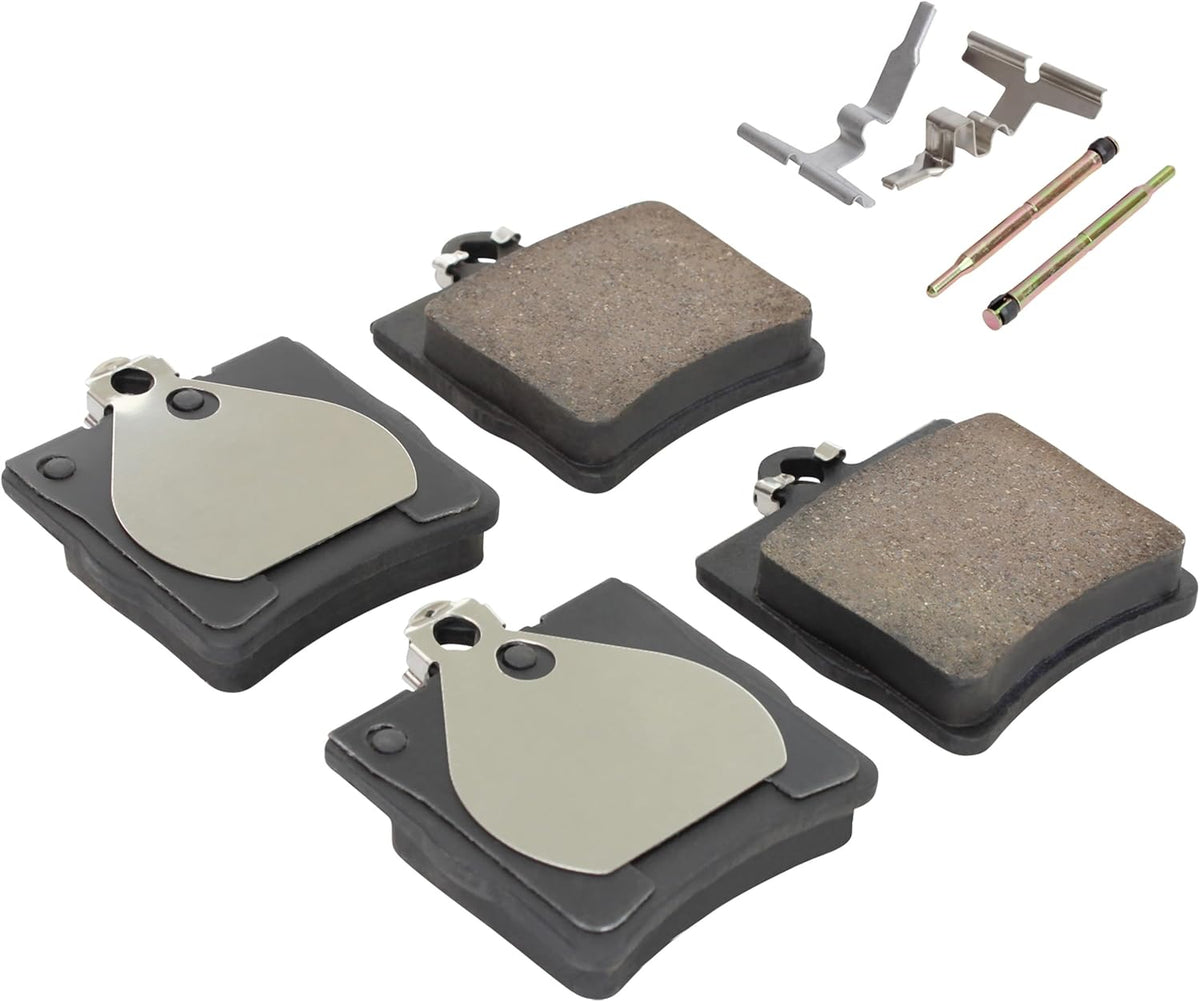 Premium Semi-Metallic Rear Brake Pads (1001-0779M) Compatible with 1996-2011 Chrysler/Mercedes-Benz (C200/C230/C240/C280/CL200/CL230/Crossfire/E300/SLK230/SLK280/SLK300/SLK320)