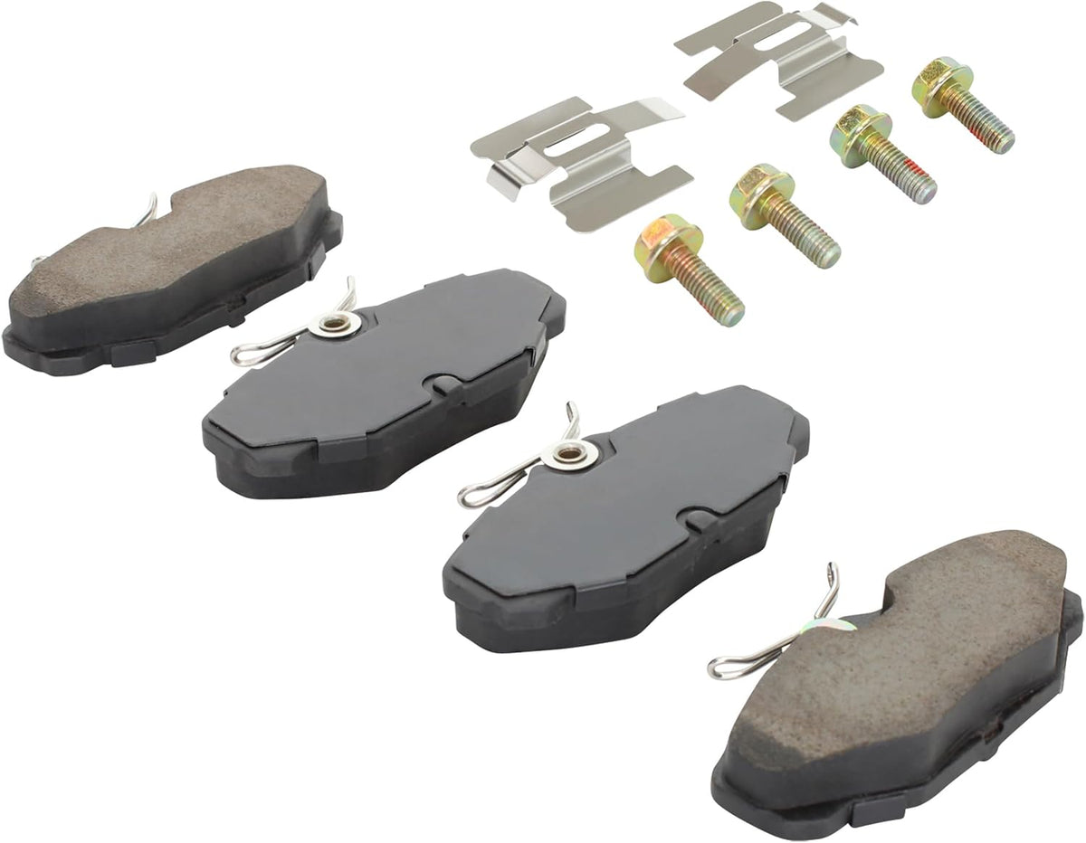Premium Ceramic Rear Brake Pads (1001-0610C) Compatible with Ford Sable 1995-2001, Ford Taurus 1993-2005, Lincoln Continental 1993-2002, Mercury Sable 1993-2005