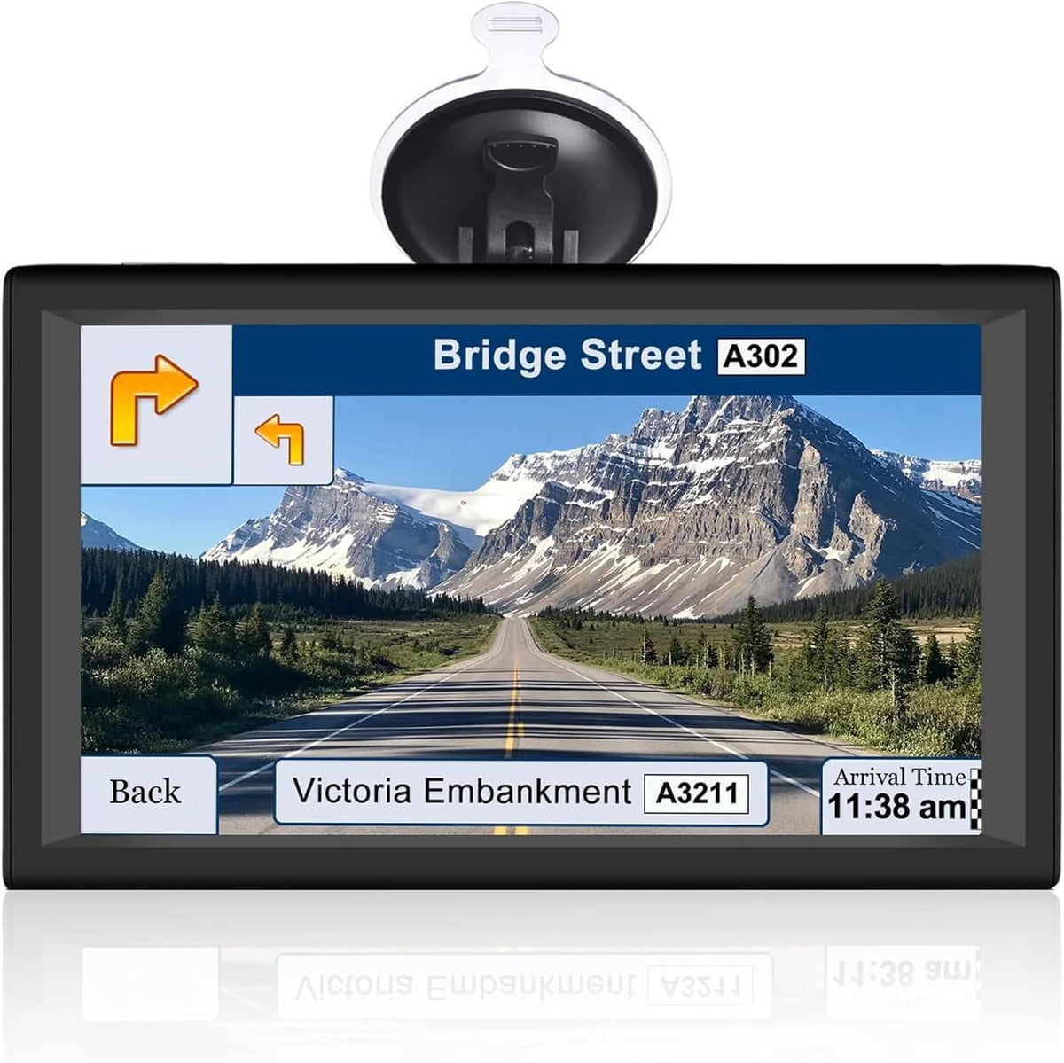 GPS Navigator for Car, Latest 2025 Map 9 inch Touch Screen Car GPS 256-16GB, Voice Turn Direction Guidance, Support Speed and Red Light Warning, North America Lifetime map Free Update
