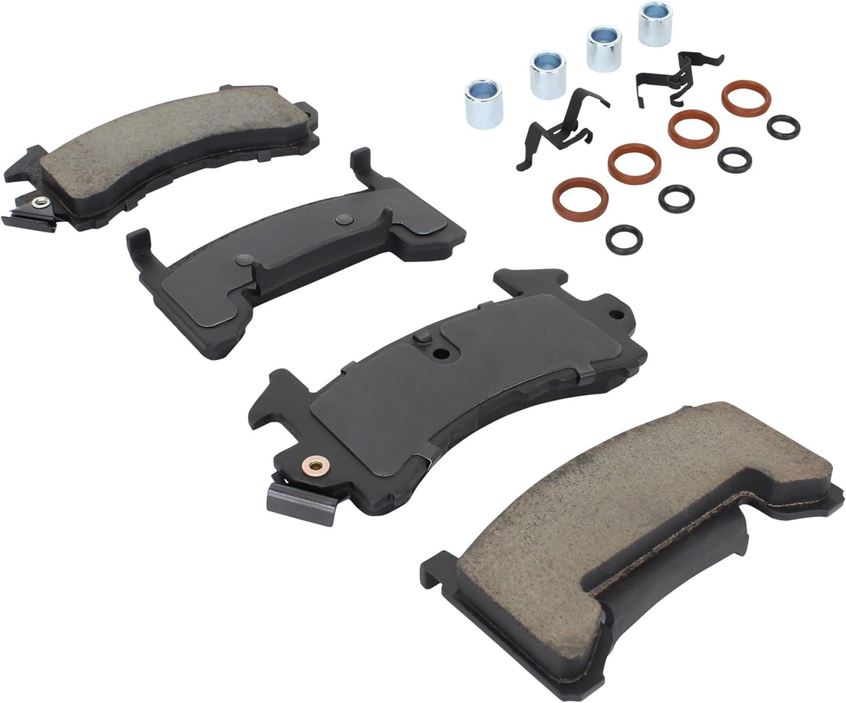 Premium Ceramic Front Brake Pads (1001-0154C) Compatible with 1978-2002 Avanti/Buick/Cadillac/Chevrolet/GMC/Isuzu/Oldsmobile/Pontiac (Camaro/Century/Cutlass/El Camino/Eldorado/Grand Am)