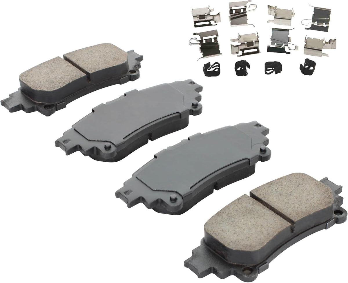 Premium Ceramic Rear Brake Pads (1001-1391AC) Compatible with 2013-2020 Lexus (GS200t/GS300/GS350/GS450h/IS200t/IS250/IS300/IS350/RC200t/RC300/RC350)