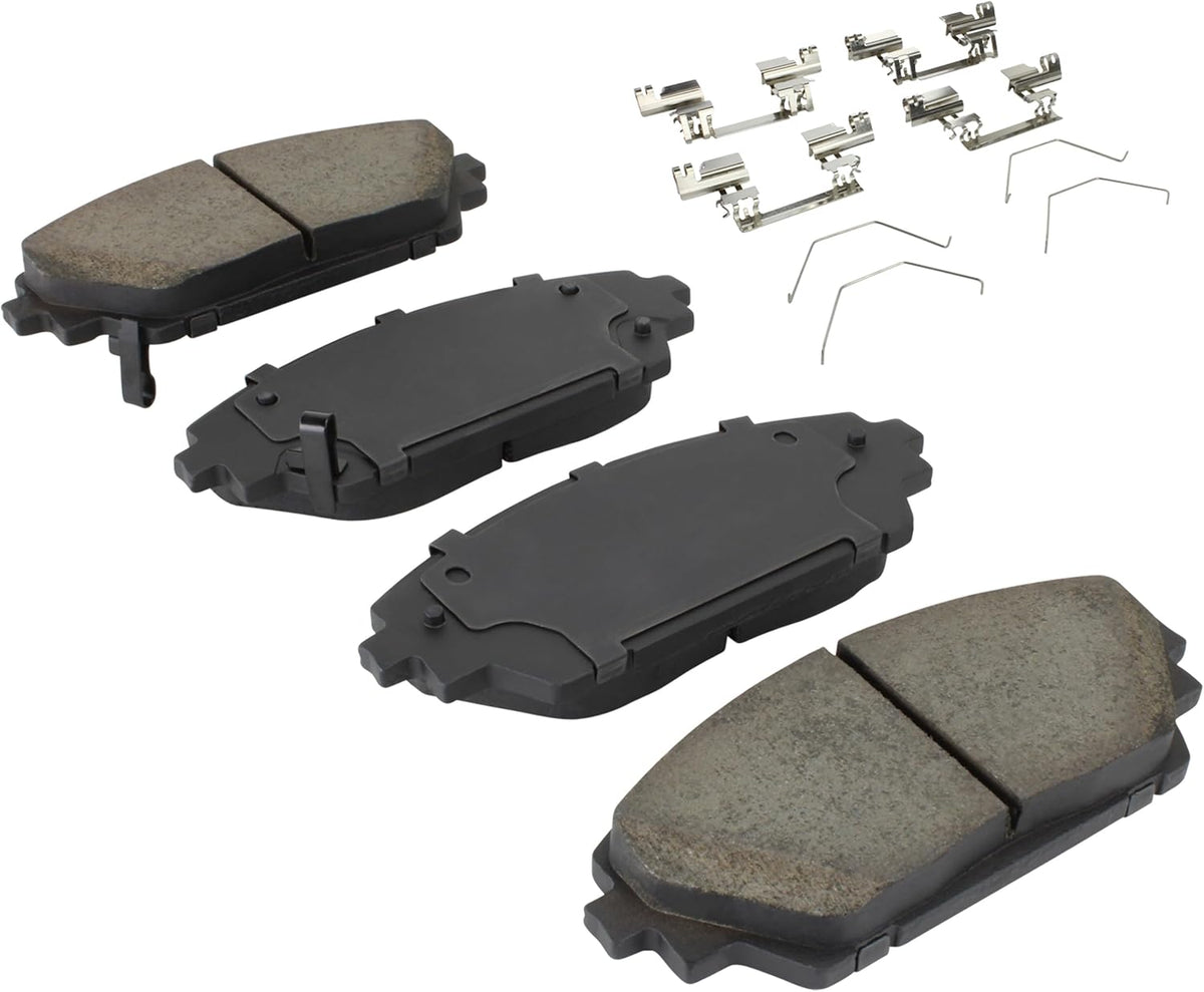 Premium Ceramic Front Brake Pads (1001-2218C) Compatible with Mazda 3 2019-2024, Mazda 3 Sport 2019-2024