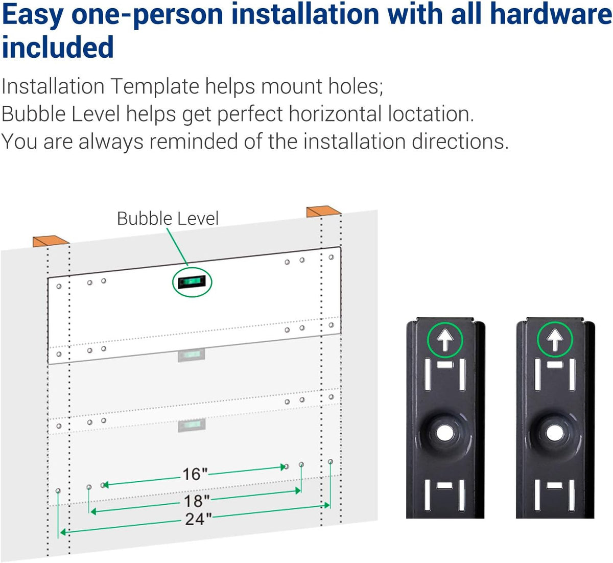 FLEXIMOUNTS 3 Tier 1x3ft Garage Storage Wall Shelving, 12x36inch per Shelf Height Adjustable Floating Shelves, 450lbs Total Weight Capacity, Black