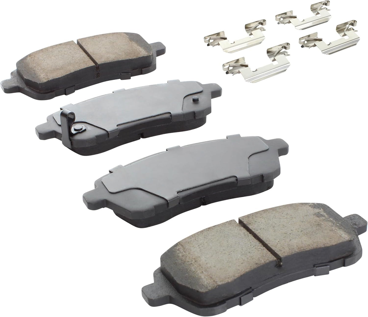 Premium Semi-Metallic Front Brake Pads (1001-1454AM) Compatible with Mazda 2 2011-2015