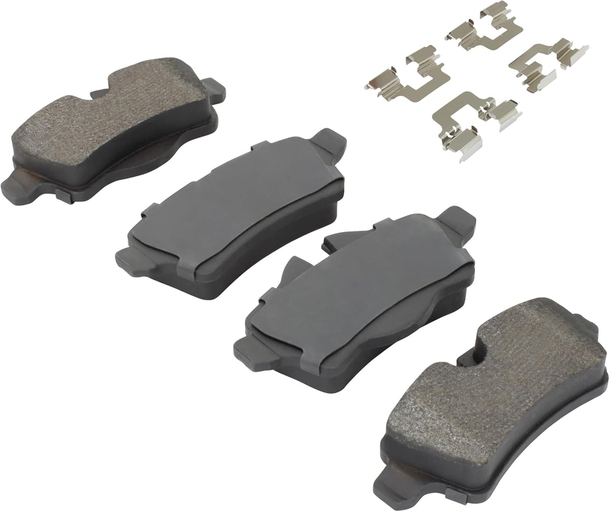 Premium Semi-Metallic Rear Brake Pads (1001-1309M) Compatible with Mini Cooper 2007-2016