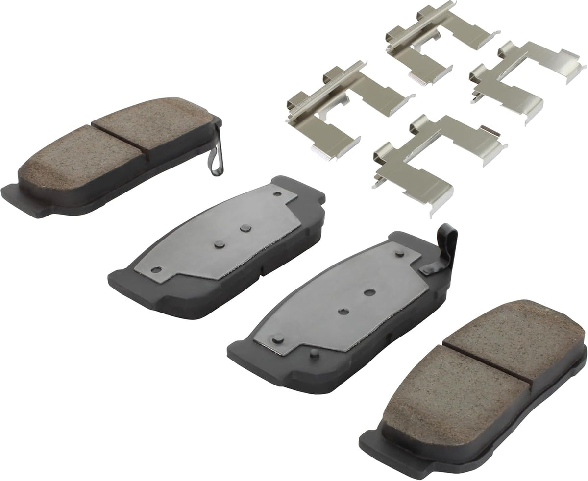 Premium Ceramic Rear Brake Pads (1001-0954C) Compatible with Kia Sorento 2003-2009